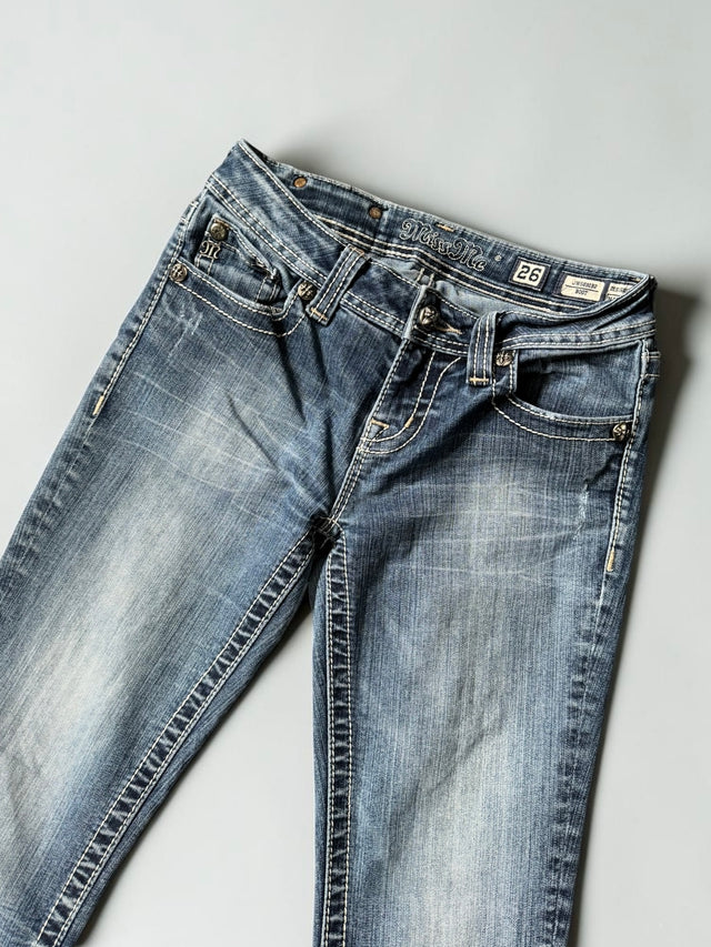 Miss me flared/bootcut low waist women designer jeans(w26)