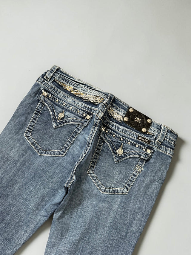 Miss me bootcut Wide leg women designer jeans(w34)