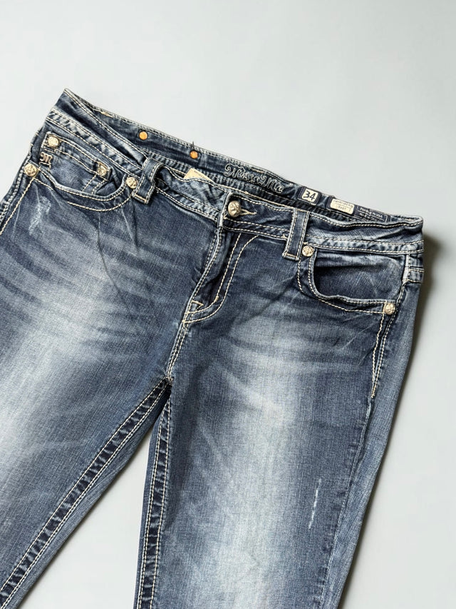 Miss me bootcut Wide leg women designer jeans(w34)