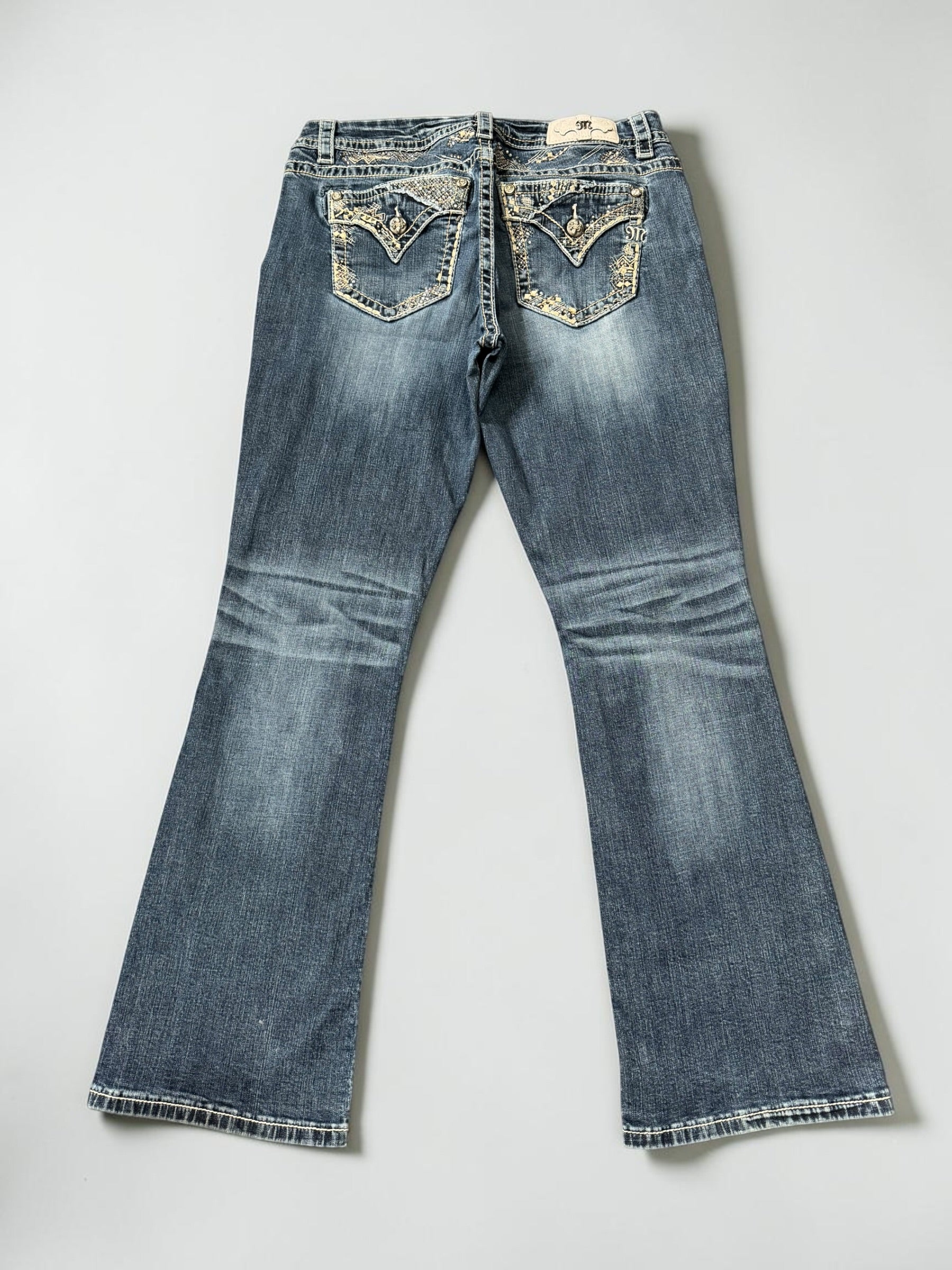 Miss me flared/bootcut wide leg women designer jeans(w31)