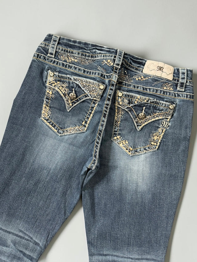 Miss me flared/bootcut wide leg women designer jeans(w31)