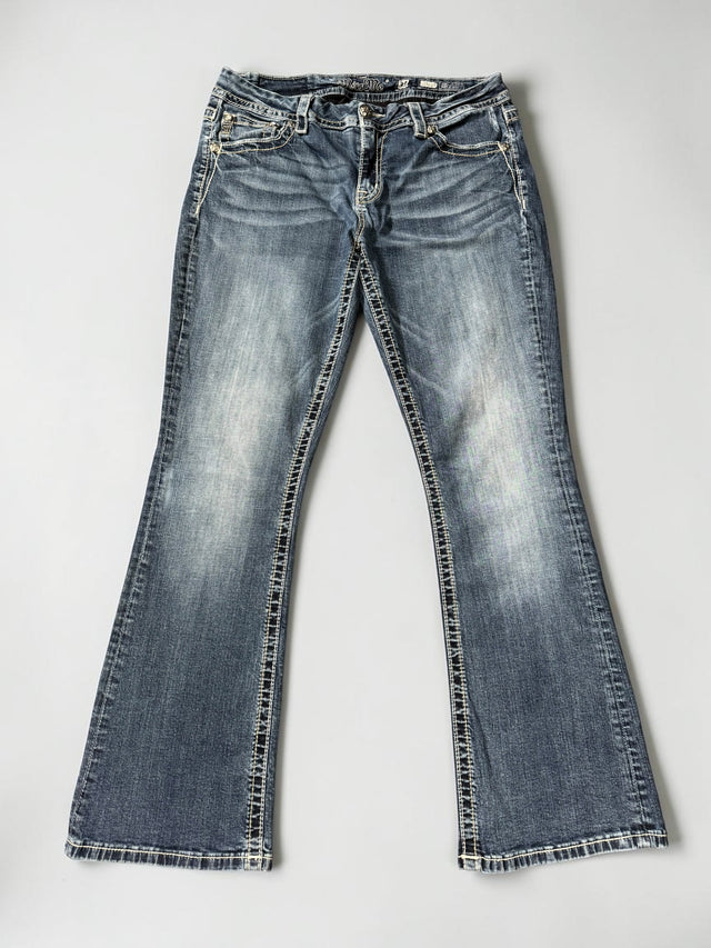 Miss me flared/bootcut wide leg women designer jeans(w31)