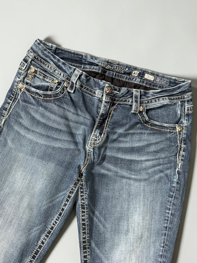 Miss me flared/bootcut wide leg women designer jeans(w31)