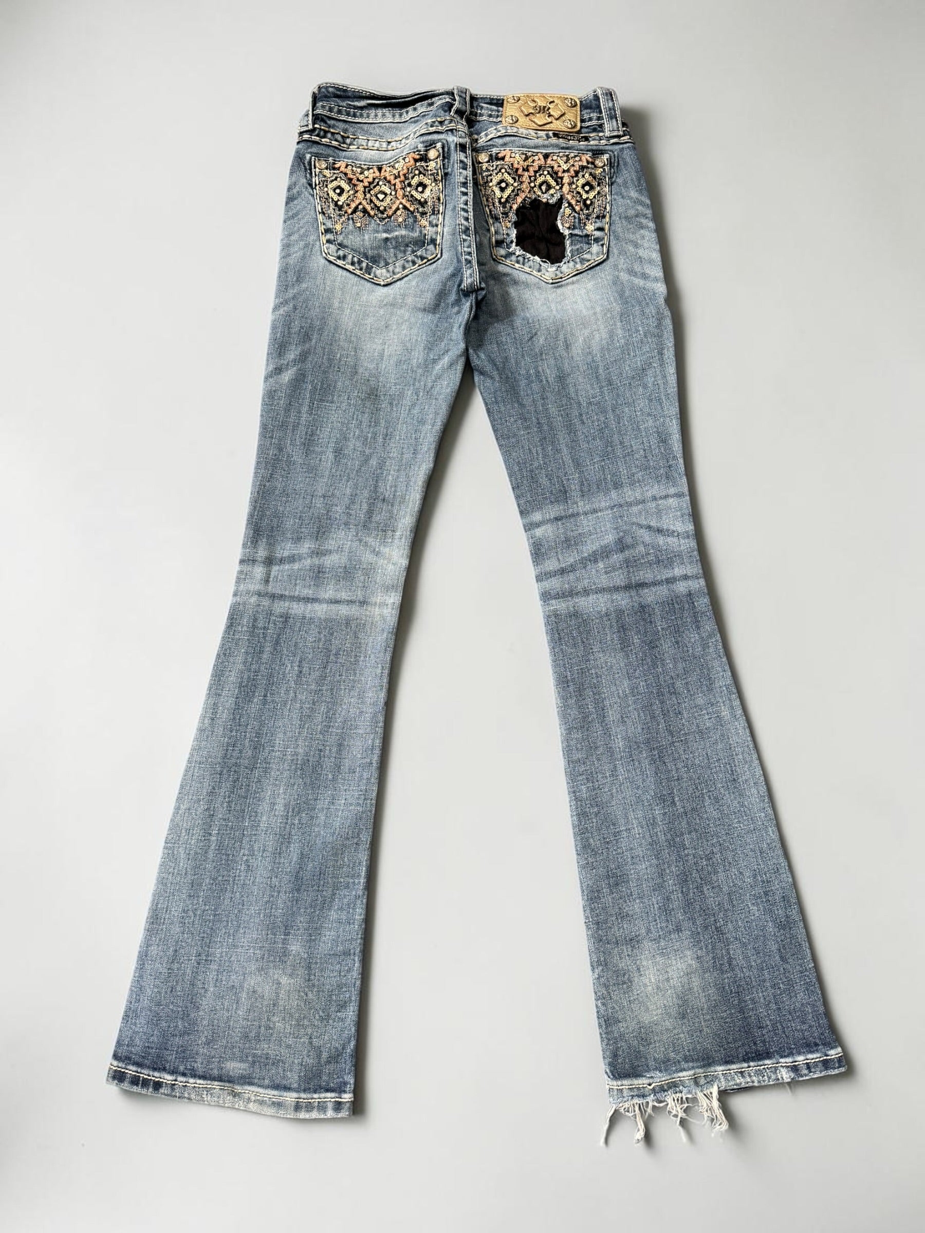 Miss me flared/bootcut low waist women designer Jeans(w25)