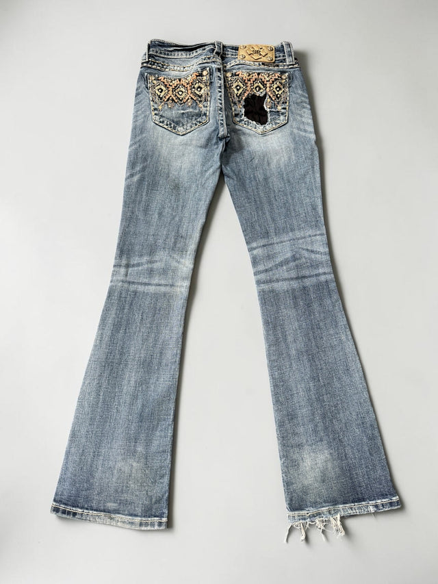 Miss me flared/bootcut low waist women designer Jeans(w25)