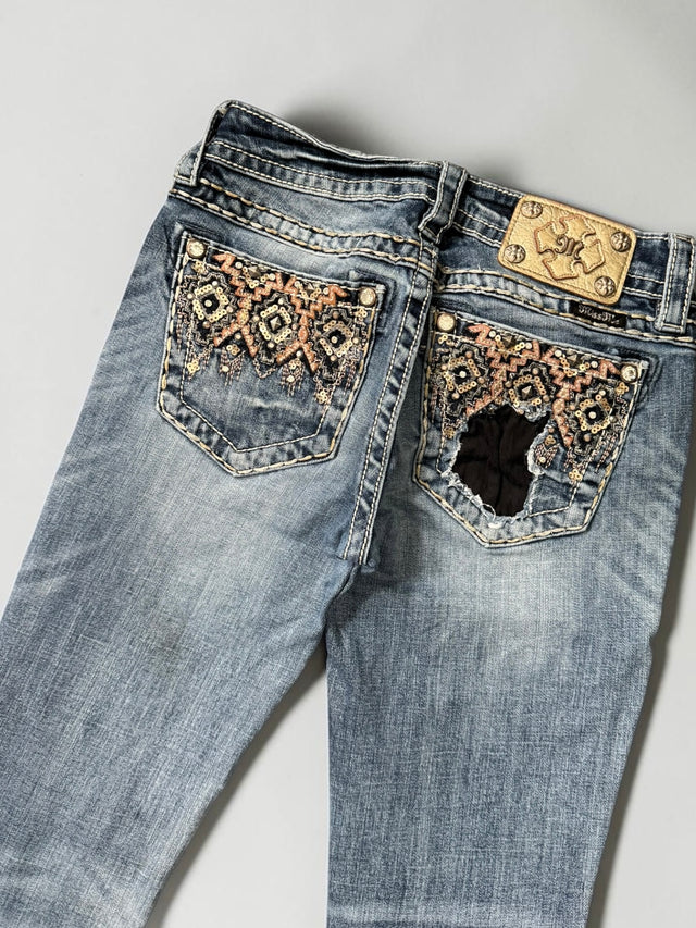 Miss me flared/bootcut low waist women designer Jeans(w25)