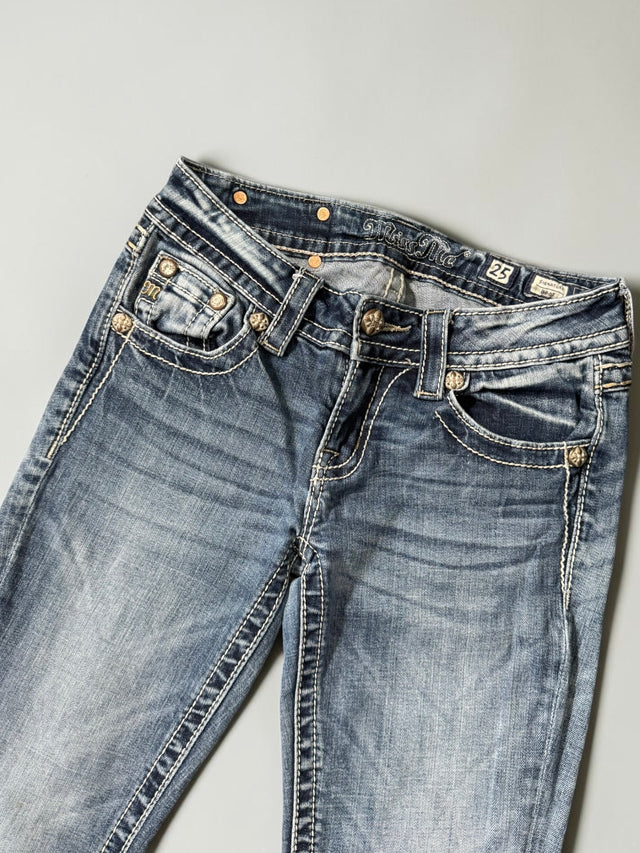 Miss me flared/bootcut low waist women designer Jeans(w25)