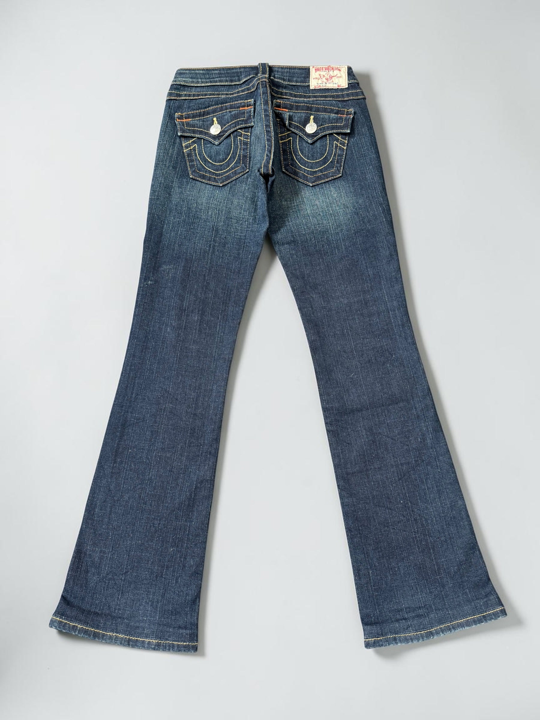 True Religion flared/bootcut low waist women designer jeans(w24)