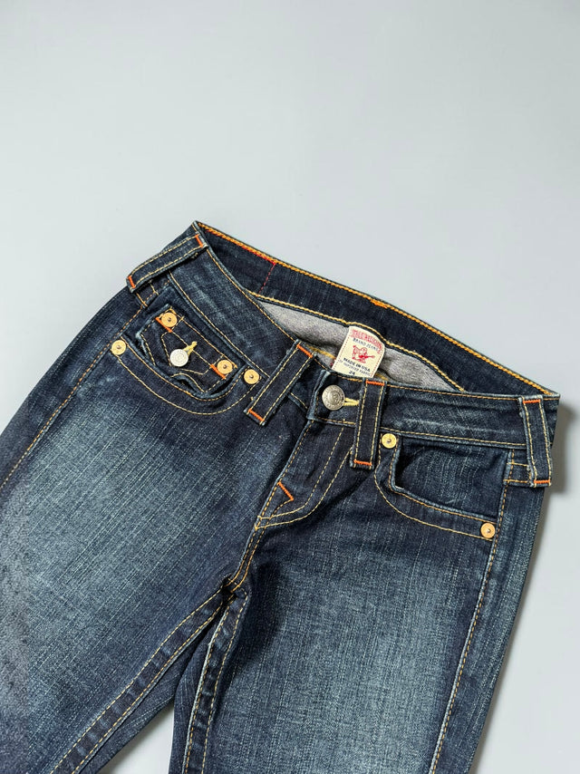 True Religion flared/bootcut low waist women designer jeans(w24)