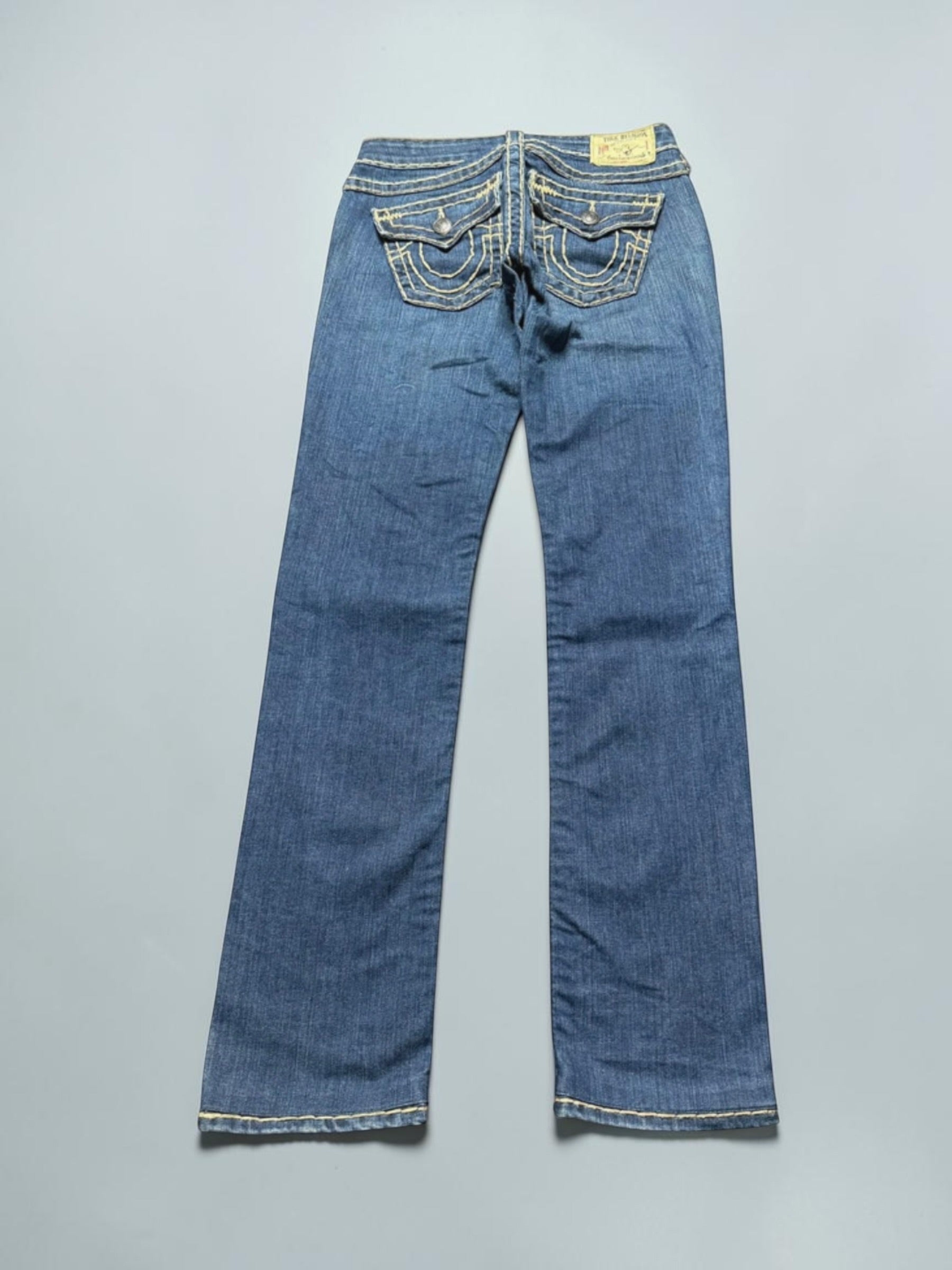 True Religion straight leg low waist women designer jeans(w26)