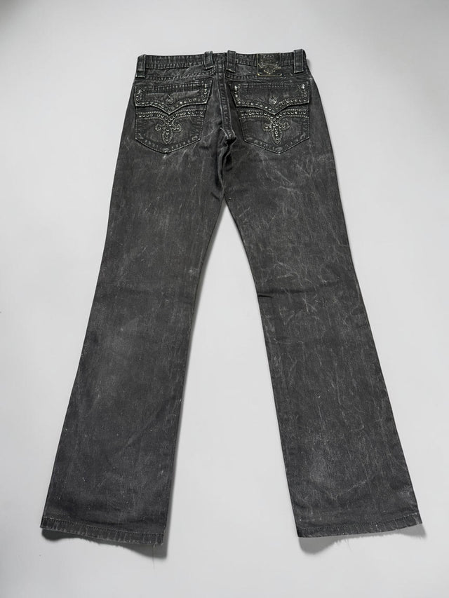 Rock Revival baggy/straight leg unisex designer jeans(w32)