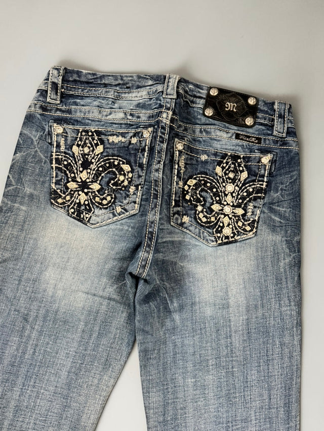 Miss me flared/bootcut low waist women designer jeans(w29)