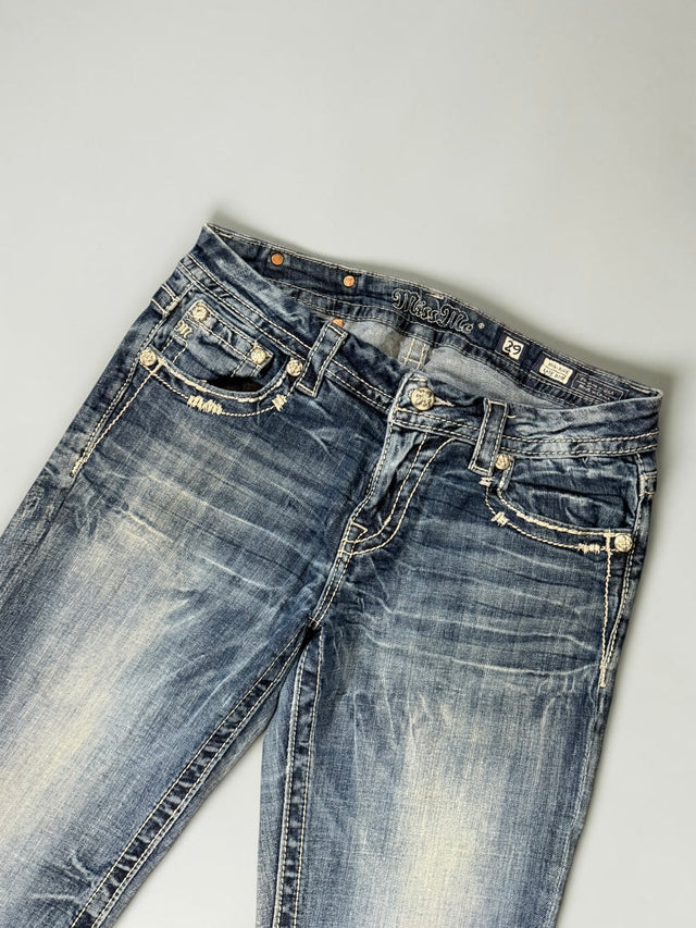 Miss me flared/bootcut low waist women designer jeans(w29)