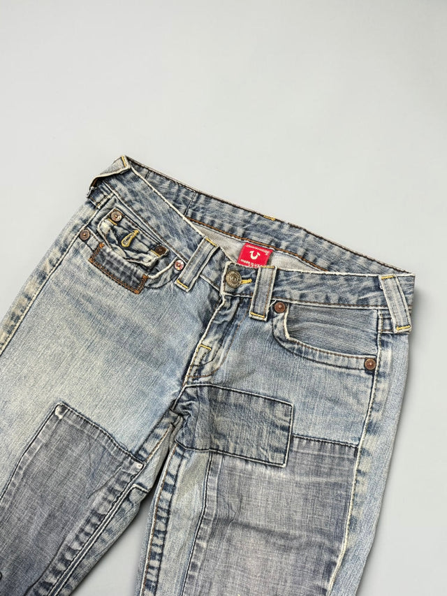 True Religion flared/bootcut low waist women designer jeans(w27)