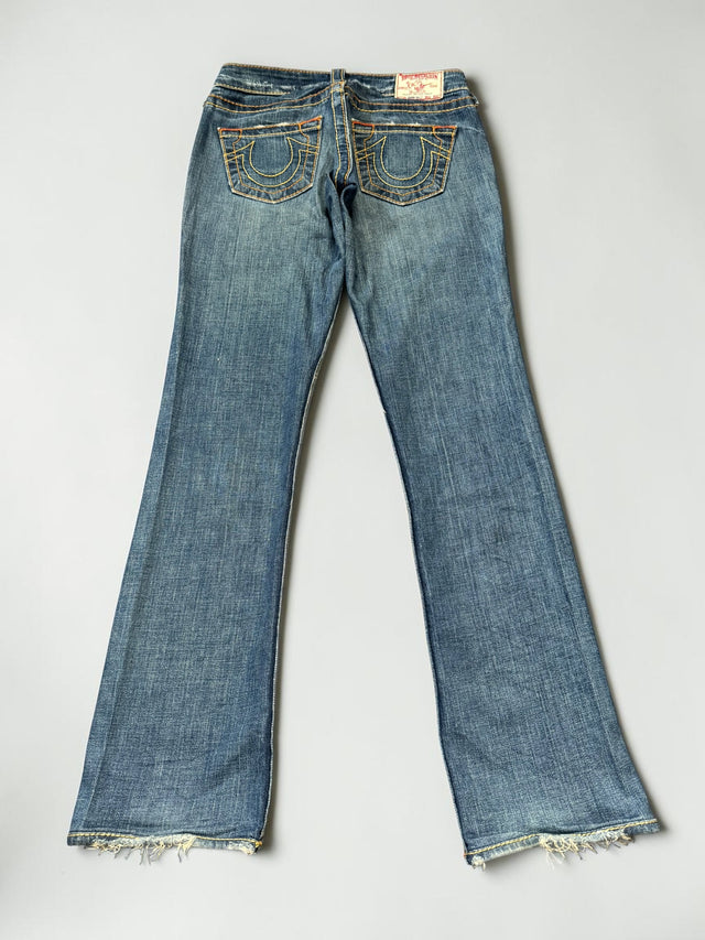 True Religion straight leg low waist women designer jeans(w24)