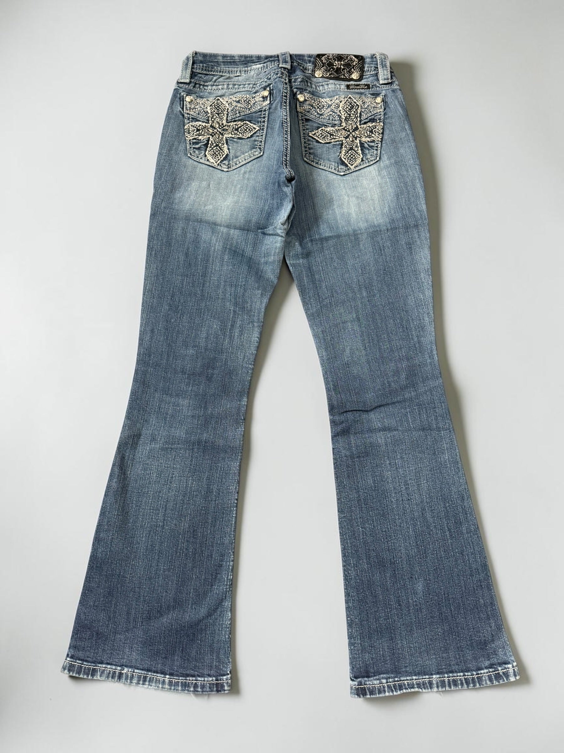 Miss me flared/bootcut low waist women designer jeans(w25)