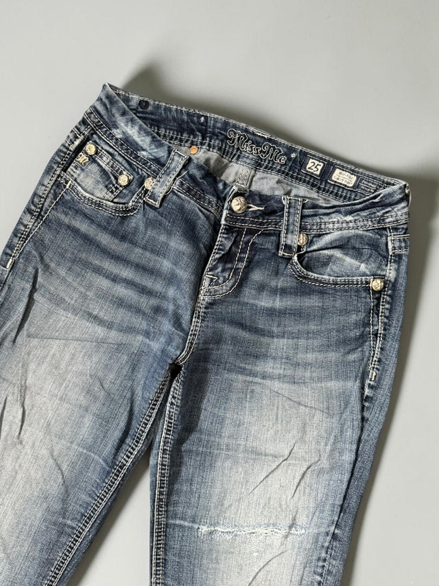 Miss me flared/bootcut low waist women designer jeans(w25)