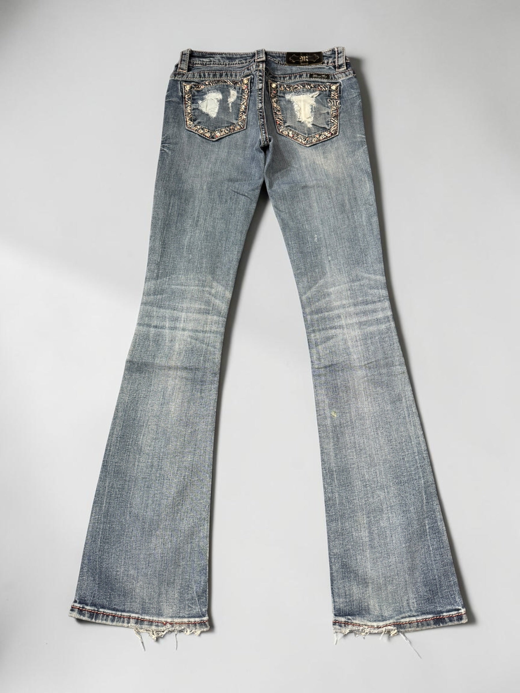 Miss me flared/bootcut low waist women designer jeans(w25)