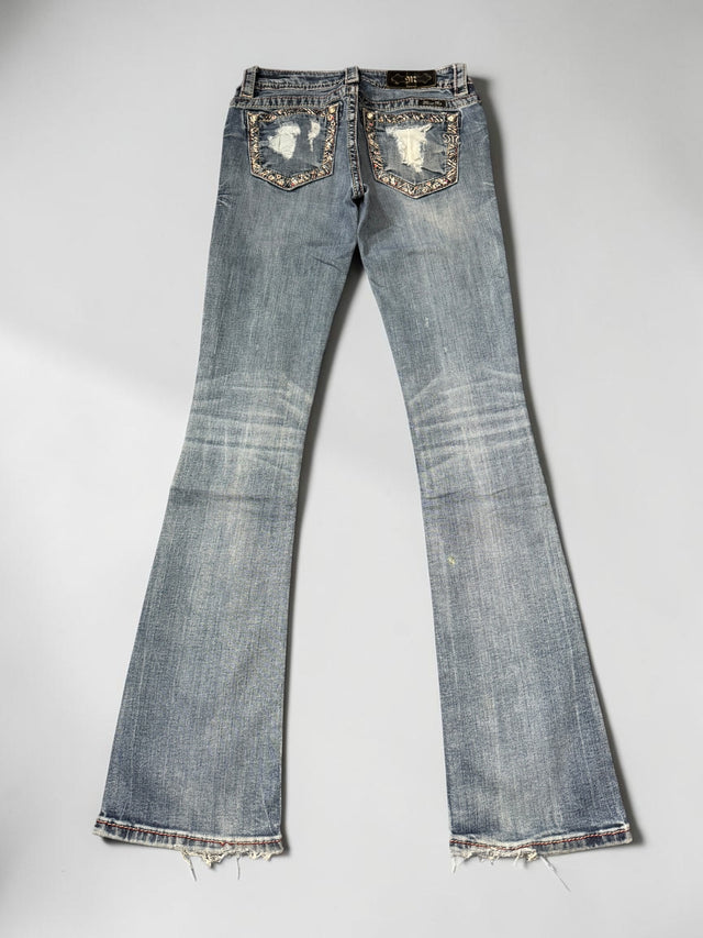 Miss me flared/bootcut low waist women designer jeans(w25)